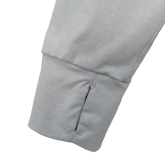 Yogalicious Hoodie Womens Large Light Gray Full Zip Crop Soft Fabric Athletic - Picture 9 of 10